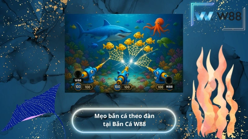 Mẹo bắn cá theo đàn tại Bắn Cá W88