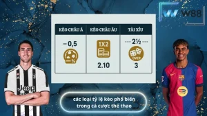 các loại tỷ lệ kèo phổ biến trong cá cược thể thao