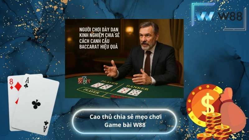 Cao thủ chia sẻ mẹo chơi Game bài W88