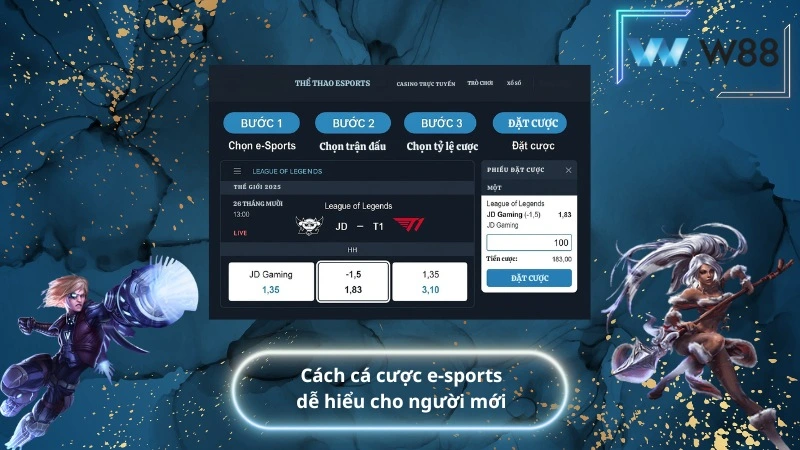 Cách cá cược e-sports dễ hiểu cho người mới