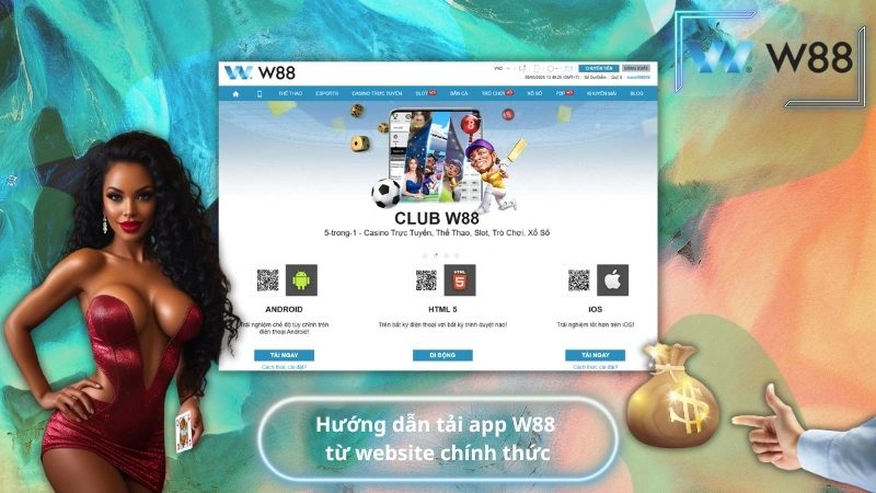 Hướng dẫn tải app W88 từ website chính thức