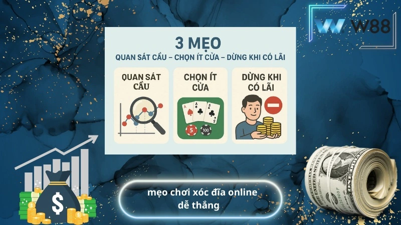 mẹo chơi xóc đĩa online dễ thắng