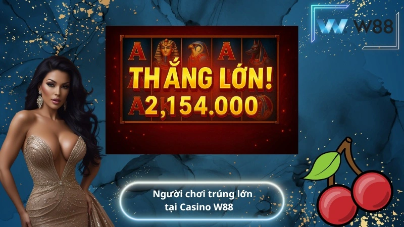 Người chơi trúng lớn tại Casino W88