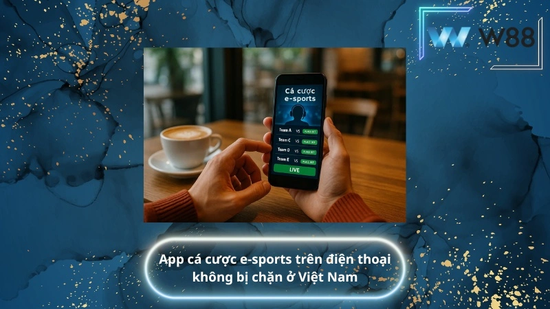 App cá cược e-sports trên điện thoại không bị chặn ở Việt Nam