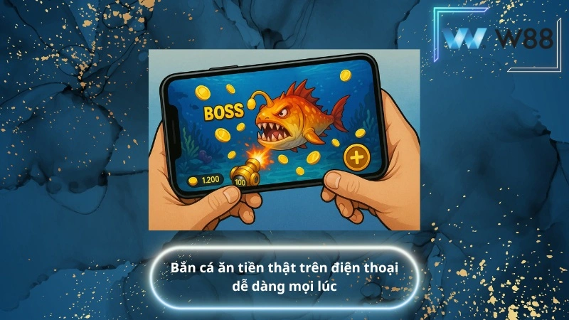 bắn cá ăn tiền thật trên điện thoại dễ dàng mọi lúc