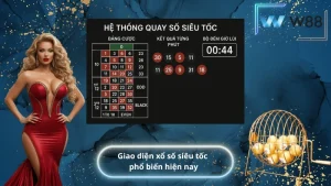 giao diện xổ số siêu tốc phổ biến hiện nay