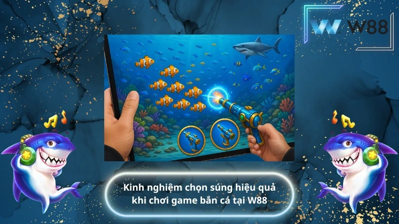 Kinh nghiệm chọn súng hiệu quả khi chơi game bắn cá tại W88